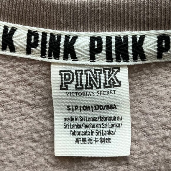 Pink Victorias Secret Sweatshirt Womens Small Pink Cold Shoulder - Picture 5 of 6